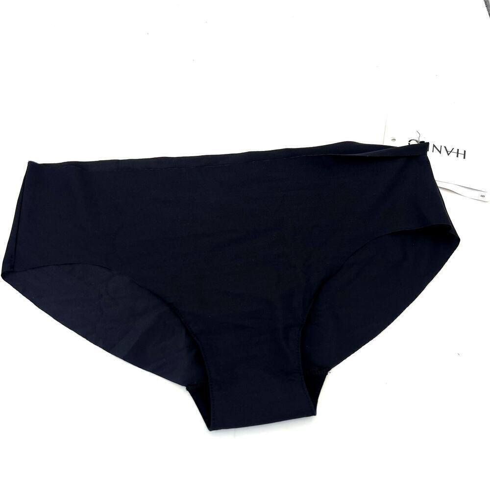 Hanro Smooth Illusion Panties Underwear Seamless Solid Black Women's XS NEW